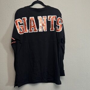 PINK Victoria's Secret Black Giants Sweatshirt